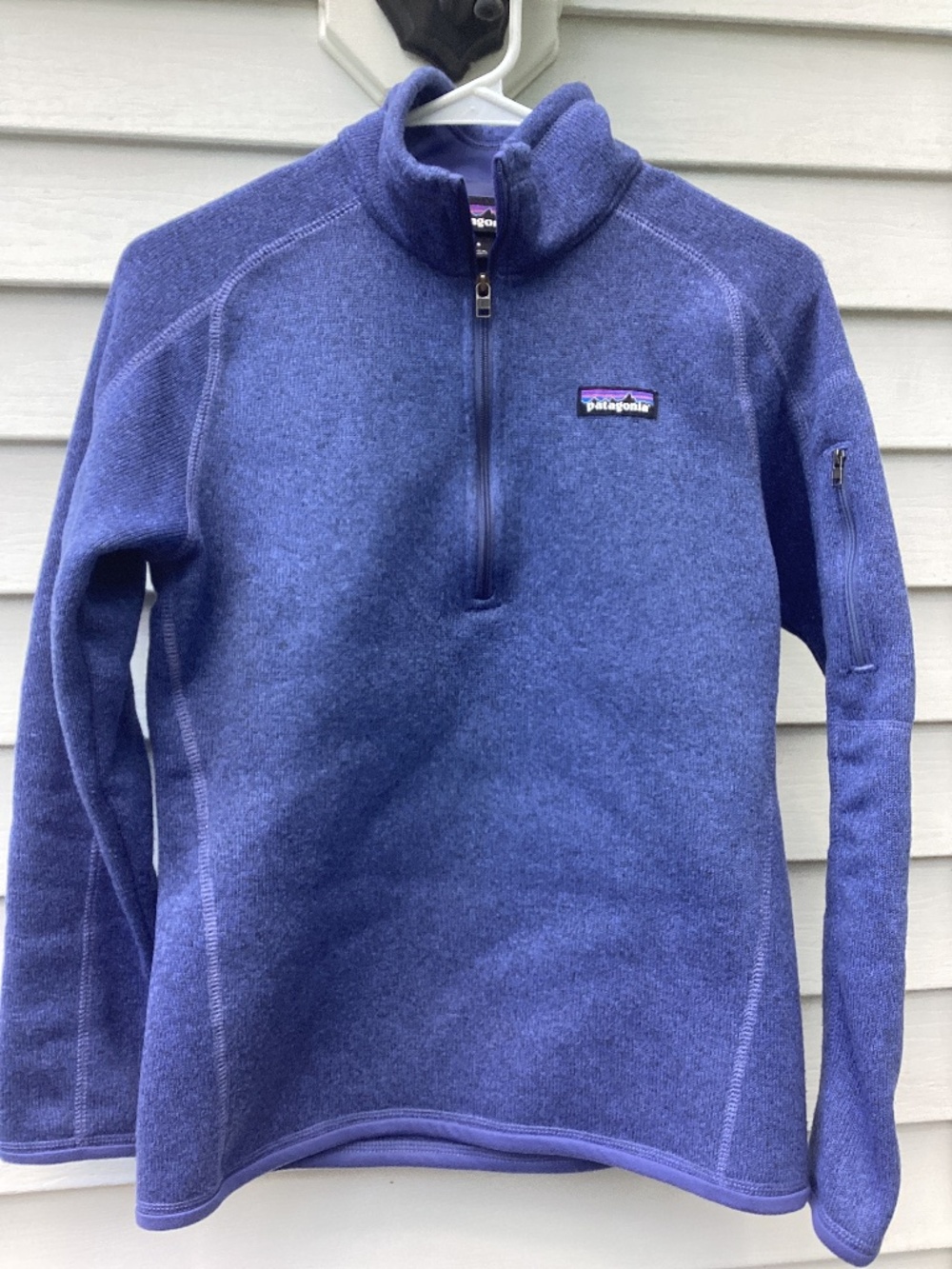 Patagonia Better Sweater 1/4 Zip Pullover Fleece Jacket Womens Small Blue